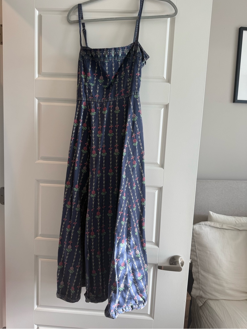 Hill House Margot Navy Floral Maxi Dress